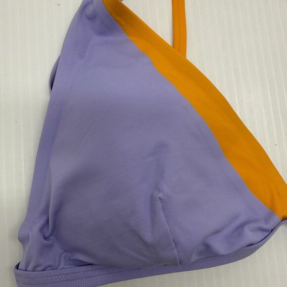 L*Space Bikini Top womens large Seam-Free Finneas Blue Orange Pool Vacation - Picture 3 of 7